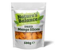Nature’s Balance Dried Mango Sliced Pieces 500g Fruity & Exotic | Dry Mango Fruit Snack | Vegetarian | Vegan | Gluten Free | Resealable Bag