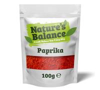 Nature’s Balance Paprika Powder 100g Ground Red Pepper Seasoning | Rich Earthy Spice | Perfect for Meats, Seafood, Sauces, and Garnishes | Fresh in Resealable Bag