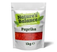 Nature’s Balance Paprika Powder 1kg Ground Red Pepper Seasoning | Rich Earthy Spice | Perfect for Meats, Seafood, Sauces, and Garnishes | Fresh in Resealable Bag