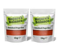Nature’s Balance Smoked Paprika Powder 2kg (2 x 1kg) Wood-Smoked Red Pepper Spice | Rich, Smoky Flavour | Perfect for Paella, BBQ, Goulash, and Meat Rubs - Fresh in Resealable Bag