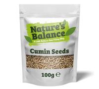 Nature’s Balance Whole Cumin Seeds Jeera 100g Vegan | Aromatic Indian Spice | Perfect for Cooking, Baking, Curries & Kitchen Essentials