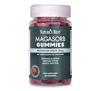 Nature’s Best Magasorb Magnesium Citrate Gummies - for The Reduction of Tiredness & Fatigue - Muscle & Bone Support - Strawberry & Cherry Flavour - 40 Gummies (40 Day Supply)