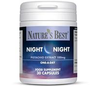 Nature’s Best Night Night Pistachio Extract 100mg - Natural Bedtime Support, Fast-Acting Capsules - 30 Capsules (1 Month Supply)