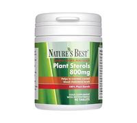 Nature’s Best Plant Sterols 800mg - Vegan Cholesterol Support Supplement - Maintains Normal Blood Cholesterol - 90 Tablets (Up to 3 Month Supply)