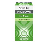Nature’s Best ProBiome for Travel - 4 Billion Friendly Bacteria - Delayed Release Capsules - 30 Capsules (1 Month Supply)