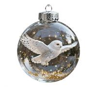 Nature’s Birds Crystal Glass Ornament, Cute Birds Christmas Bauble Collection 2026, Cardinal Acrylic Hanging Decoration for Holiday Tree, Home Décor & Gift Box (Silvery)
