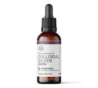 Nature’s Greatest Secret Antibacterial Colloidal Silver 20ppm Dropper Bottle 50ml | Crystal-Clear Ionic | pH 9.0 | Natural & Vegan