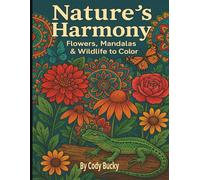 Nature’s Harmony Flowers, Mandalas & Wildlife to Color: Where Flowers, Patterns, and Nature Come to Life