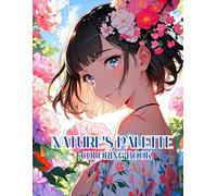 Nature’s Palette: Anime-Inspired Nature Scenes to Color: A Unique Coloring Book with Black Paper for a No-Bleed Experience
