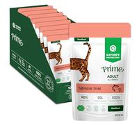 Nature’s Protection Prime Wet Cat Food Pouches, Salmon & Trout 8x 300g | Weight Control & Urinary Health Support, Hypoallergenic, Chunks in Gravy, Everyday Feeding, Sterilised Cats