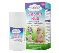 Nature’s Response Baby Vapour Rub 30g - 100% Natural Congestion Relief for Babies 6 Months+ - Gentle, Non-Greasy, Travel-Friendly Stick - Soothes Blocked Noses & Mild Coughs - Made in the UK