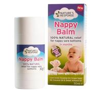 Nature’s Response Nappy Balm 30g - 100% Natural Antifungal Care for Sore Baby Bottoms - Propolis Formula to Combat Candida - Mess-Free, Travel-Friendly Twist Stick - Gentle & Soothing