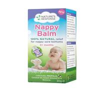 Nature’s Response Natural Nappy Balm for Babies with Propolis - Antifungal Barrier Cream for Nappy Rash & Candida - No Additives, 100% Natural, Twist Stick, 30g - Made in the UK
