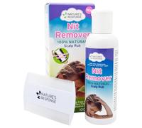 Nature’s Response Nit Remover - 100% Natural Head Lice & Egg Removal Treatment with Tea Tree, Lemon-Scented Tea Tree & Neem Oils - Gentle Scalp Rub with Nit Comb for Family Use - 100ml Bottle