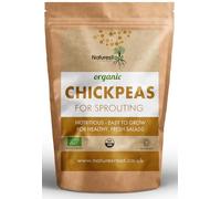 Nature’s Root Organic Chick Pea Sprouting Seeds 1kg - Microgreens |Good Source of Vitamins| Rich in Minerals | Sprouted Garbanzo | Delicious Nutty Flavour