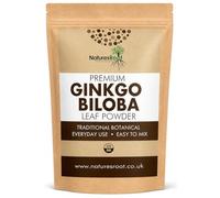 Nature’s Root Organic Ginkgo Biloba Powder 250g - Premium Botanical Leaf Powder - Vegan Herbal Supplement - Fine Milled Powder for Smoothies, Tea & Daily Wellness Routine