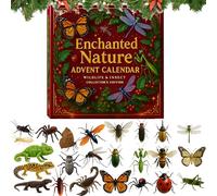 Nature’s Trick Advent Calendar 2025, Holiday Countdown Calendar Packed with 24 Creepy-Crawly Surprises, Hanging Ornament for Christmas Tree, Gifts For Pranksters or Bugs Lovers
