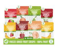 Nature’s Turn Freeze-Dried Fruit Snacks, Mega Variety, Pack of 16 (15g Each)
