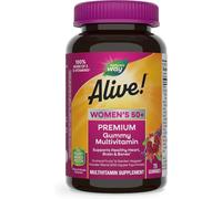 Nature’s Way Alive Womens 50+ Premium Multivitamin Heart Brain & Bones 75 Gummy