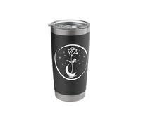 Nature Satanic Witchcraft Goth Occult Moonlight and Roses Stainless Steel Insulated Tumbler