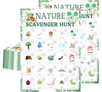 Nature Scavenger Hunt Card Camping Scavenger Treasure Hunt Card