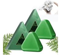 Nature Seven Green Soap Shampoo, Nature Triangle Shampoo Bar, for All Hair Types (2pcs)