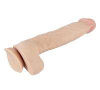 Nature Skin Dildo with Movable Skin Light Skin Tones 24.7 cm