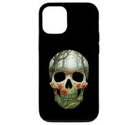 Nature Skull Forest Scene Trees Red Poppies Ferns Case for iPhone 12/12 Pro