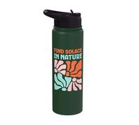 Nature Solace Hope Remembrance Grief Loss Divorce Wellness Stainless Steel Insulated Water Bottle