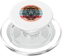 Nature Soul Colorful Symbolism Colorful Lion Mandala elegant PopSockets PopGrip for MagSafe
