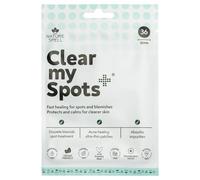 Nature Spell Clear My Spots Patches, Removes Dirt & Excess Oils, Targets Pimples & Blemishes, Vegan, Translucent, 36 Patches