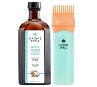 Nature Spell Coconut Oil for Hair with Comb Applicator, Vegan, 150ml