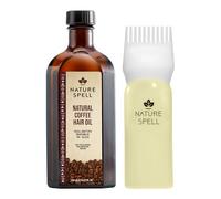 Nature Spell Coffee Oil for Hair with Comb Applicator, Pre-Diluted Oil Helps Refresh Limp Strands & Enhance Shine, For All Hair Types, Vegan, 150ml