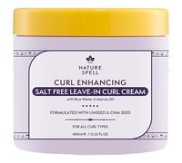 Nature Spell Curl Defining Leave-In Curl Cream 400ml, Infused With Rice Water & Linseed, Leave in Styling Cream For All Curl Types, Made in the UK