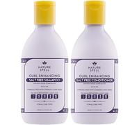 Nature Spell Curl Shampoo & Conditioner Set, Salt Free Formula for Gentle Cleansing & Deep Hydration, Sulfate & Paraben Free, Suitable for All Curl Types, Colour Safe, Vegan, Pack of 2, 300 ml Each