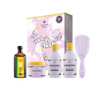 Nature Spell Curls in Check Haircare Gift Set for Her, Beauty Gift for Women with Kinks, Coils & Curls, Colour Safe, Sulphate Free, For All Curl Types, Vegan, Pack of 5