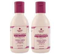 Nature Spell Dandruff Complex Travel Size Duo, Shampoo & Conditioner Set | Salt-Free Scalp Care, Helps Reduce Flaking & Dryness, with Tea Tree, Coconut Oil & Zinc, Vegan, Set of 2, 95ml Each