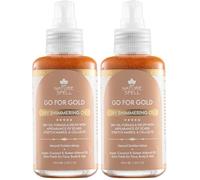 Nature Spell Dry Shimmering Oil for Body & Face, Lightweight, Vegan, 100ml (Pack of 2)