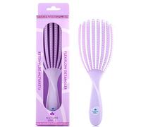 Nature Spell FlexiFlow Detangling Hair Brush, Flexible Strands for Gentle Brushing, Eliminates Knots & Reduces Breakage, Suitable for All Hair Types, Purple