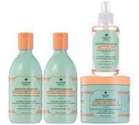 Nature Spell Growth Complex Haircare Set, Vegan, Pack of 4 | Includes Shampoo & Conditioner Set, Hair Mask & Oil with Hyaluronic Acid & Vitamin B5, for All Hair Types, Colour Safe