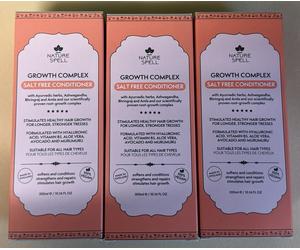Nature Spell Growth Complex Salt Free Conditioner 300ml Pack Of 3 (900ml Total)