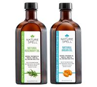 Nature Spell Hair Growth Duo with Rosemary & Argan Oils, Pre-Diluted Oil Set to Strengthen Hair and Nourish the Scalp, For All Hair Types, Vegan, Pack of 2, 150ml Each