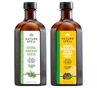Nature Spell Hair Growth Duo with Rosemary & Jamaican Oils, Pre-Diluted Oil Set to Stimulate Growth and Strengthen Dry Strands, For All Hair Types, Vegan, Pack of 2, 150ml Each