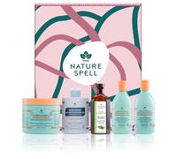 Nature Spell Haircare Heroes Gift Set, Vegan, Pack of 5 | Shampoo & Conditioner,Hair Mask,Bond Builder & Rosemary Oil for Hair Growth
