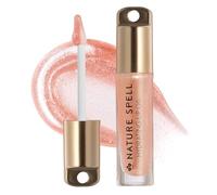 Nature Spell Hydrating Tinted Lip Oil, Tokyo Sakura Blossom, Vegan, 6ml | Shine Finish, Plumping & Nourishing Lips with Hyaluronic Acid & Sacred Oils, Scented, soft pink, shimmer