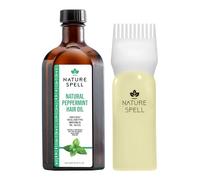 Nature Spell Peppermint Oil for Hair & Scalp with Comb Applicator, Pre-Diluted Cooling Oil to Refresh Roots and Support Stronger Strands, For All Hair Types, Vegan, 150ml