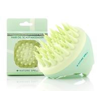 Nature Spell Scalp Massager & Scrubber, Soft Silicone Bristles, Oil Applicator & Exfoliator for Wet and Dry Hair