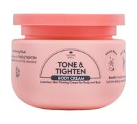 Nature Spell Tone & Tightening Body Cream, Firming Moisturiser for Skin Elasticity, Infused with Hyaluronic Acid, Plant Collagen & Ginseng, Vegan, 250ml