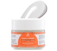 Nature Spell Vitamin C Face Cream, Brightening & Deep Hydration Moisturiser with Pineapple, Helps Reduce Dark Spots & Uneven Skin Tone, Fast Absorbing, For Normal to Dry Skin, Vegan Skincare, 100 ml