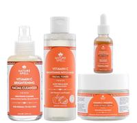 Nature Spell Vitamin C & Fruit AHA Brightening Skincare Set, Pack of 4